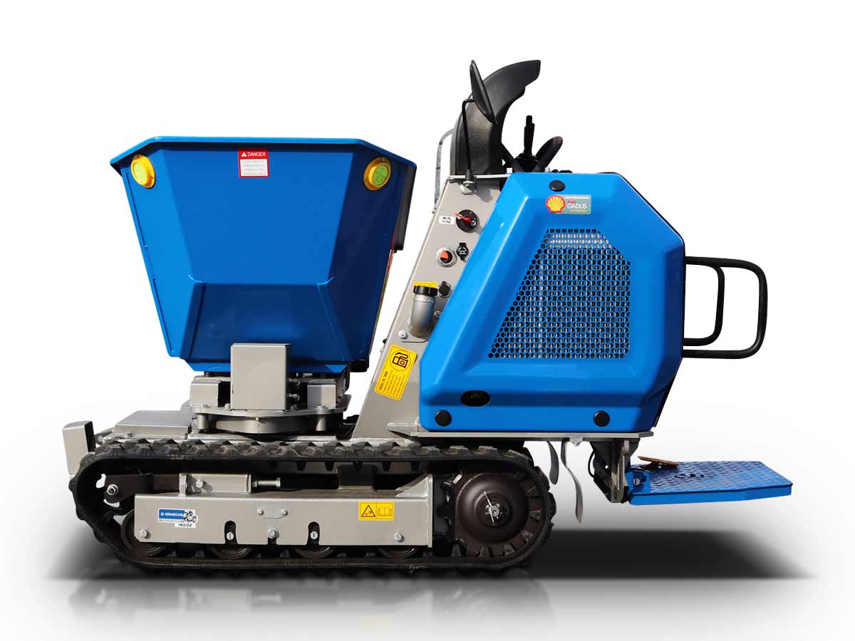 H800S PRO | KUBOTA | Ντάμπερ υδροστατικό με υδραυλική πλευρική εκκένωση, πλατφόρμα αναβάτη 800kg Diesel 